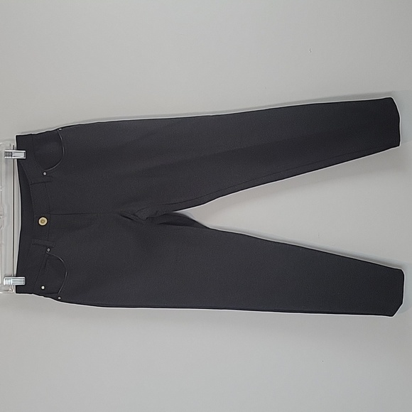 Chico's So Slimming Peyton Charcoal Gray Ponte Pants - Picture 1 of 12